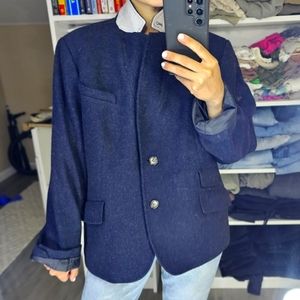 Talbots navy blue blazer